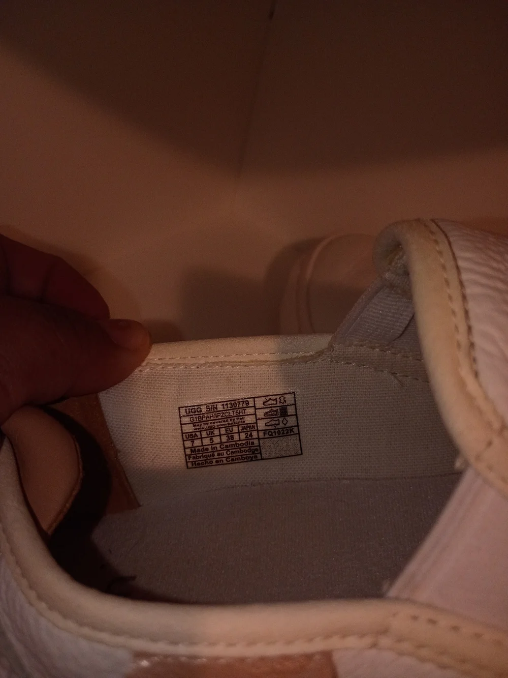 UGG smooth white